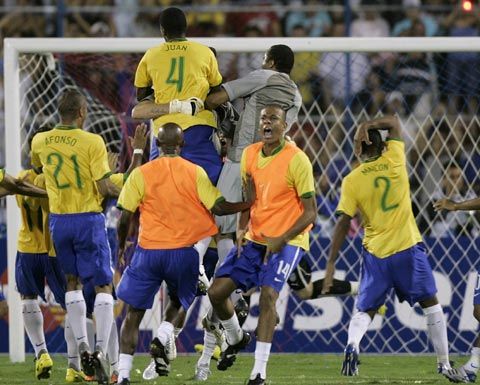 巴西与乌拉圭点球大战