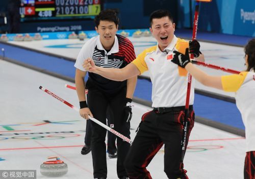 冬奥冰壶中国vs韩国男子的相关图片