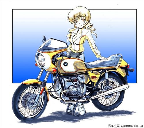 单车vs摩托车日本动漫的相关图片
