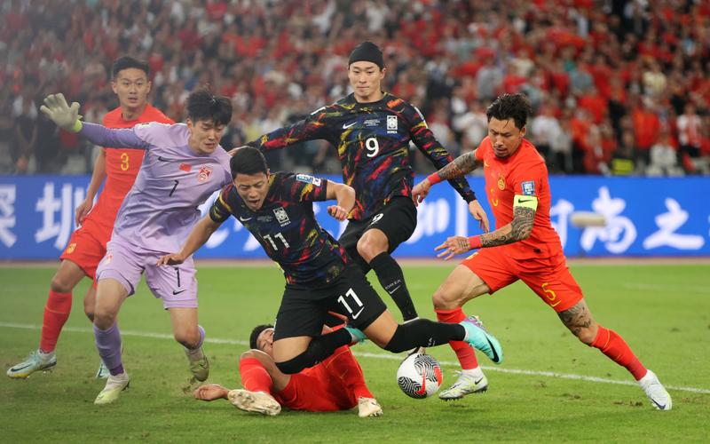 韩国vs中国人足球的相关图片